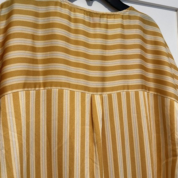 Vince Camuto Top Womens XS Split Neck Stripe Amber Sun Short Dolman Sleeves - Picture 5 of 15